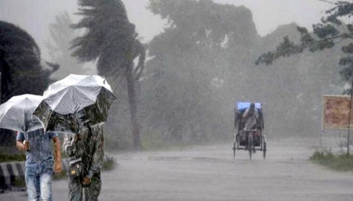 ২০ অঞ্চলে বৃষ্টিসহ ঝড়ের আভাস