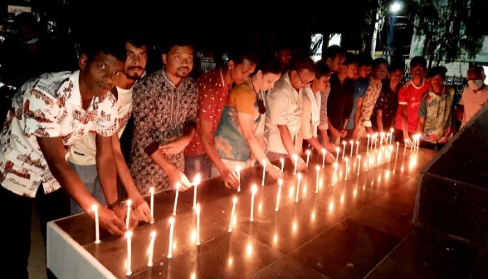 সাঁওতাল বিদ্রোহের ১৬৭তম দিবসে প্রদীপ প্রজ্জলন