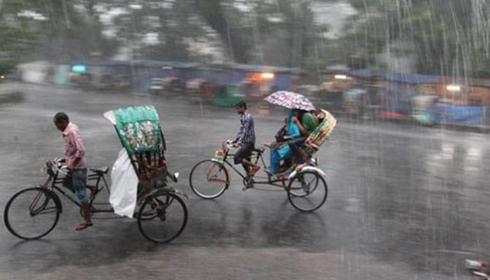 সোমবারও বৃষ্টি ঝড়বে