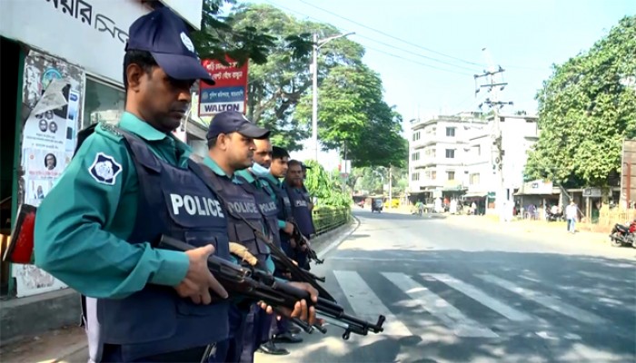 বিএনপির সমাবেশ ঘিরে পুলিশের কঠোর নিরাপত্তা বলয়