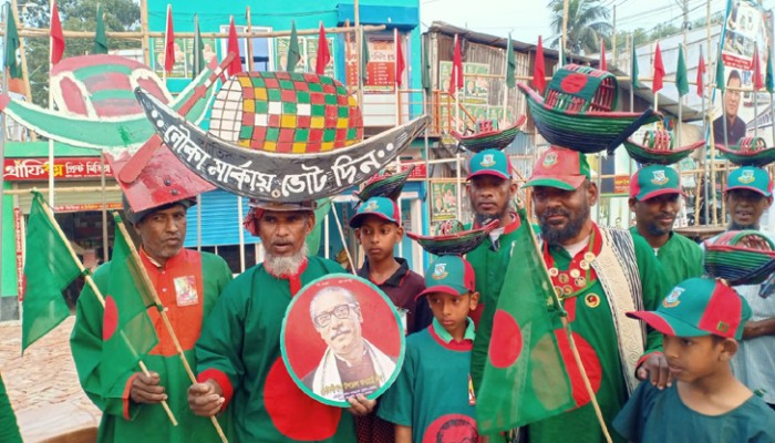 মিছিল-স্লোগানে মুখরিত প্রধানমন্ত্রীর জনসভাস্থল