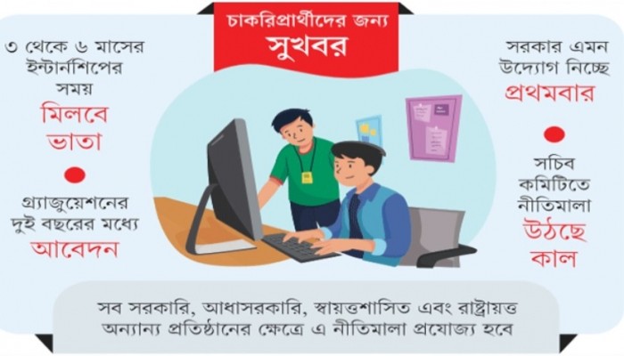 সরকারি প্রতিষ্ঠানে চালু হচ্ছে ইন্টার্নশিপ