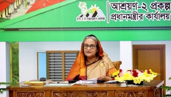 আশ্রয়ণ প্রকল্পে মেধাস্বত্বের স্বীকৃতি প্রধানমন্ত্রীকে