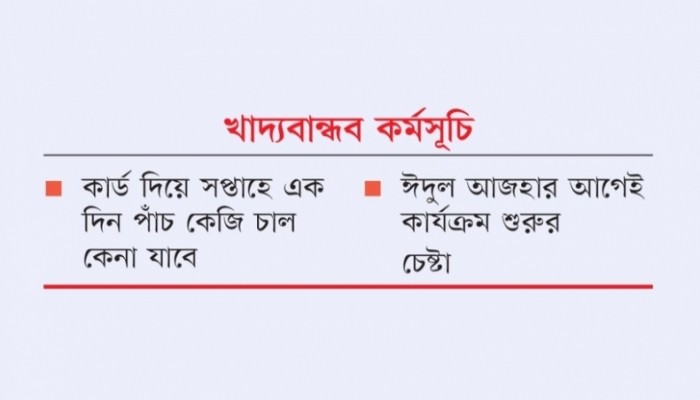 এক লাখ মানুষ পাচ্ছে ওএমএস কার্ড