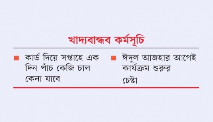 এক লাখ মানুষ পাচ্ছে ওএমএস কার্ড