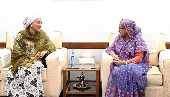 প্রধানমন্ত্রীর সঙ্গে জাতিসংঘের উপমহাসচিবের সাক্ষাৎ