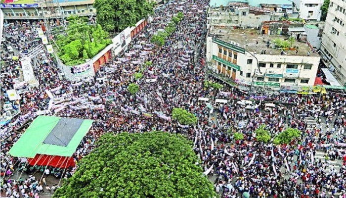 আওয়ামী লীগের এক দফা সংবিধান মেনে নির্বাচন