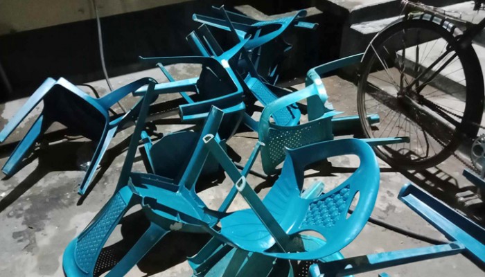 রাবিতে বাস্কেটবল খেলা নিয়ে দুই পক্ষের চেয়ার ছোড়াছুড়ি