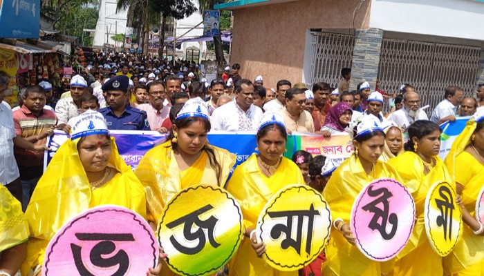 মোহনপুরে শুভ জন্মাষ্টমীতে বর্নাঢ্য শোভাযাত্রা