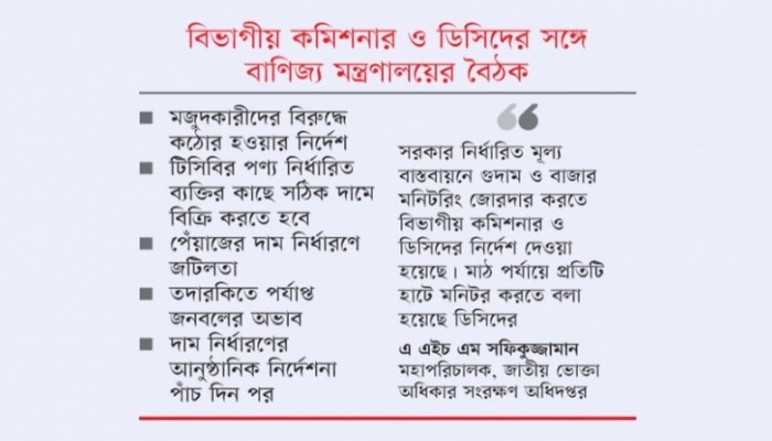 গুদাম থেকে বাজার পর্যন্ত তদারকির নির্দেশ
