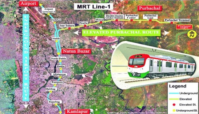ঢাকাবাসী ২০২৬-এ চড়বে পাতালরেলে