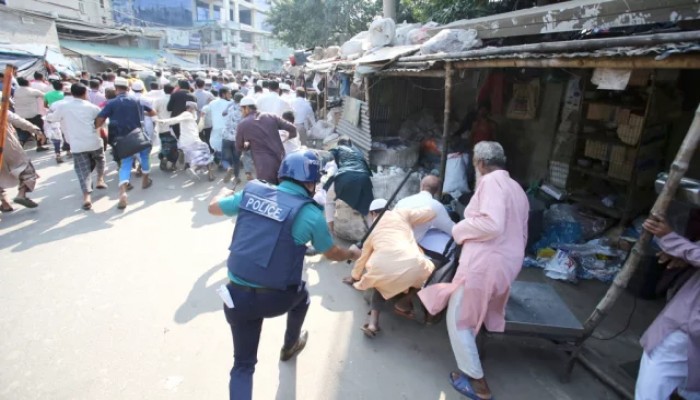 মতিঝিলের অলি–গলিতে জামায়াতের নেতা–কর্মীরা, পুলিশের ধাওয়া