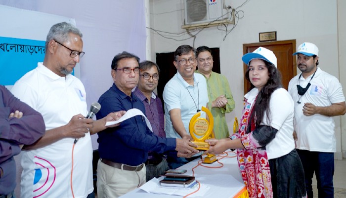 রাজশাহীতে কৃতী নারী খেলোয়াড়দের সম্মাননা প্রদান