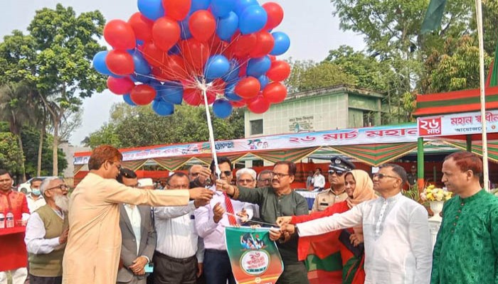 বাঘায় স্বাধানীতার দিবসে বীরমুক্তিযোদ্ধাদের সংবর্ধনা