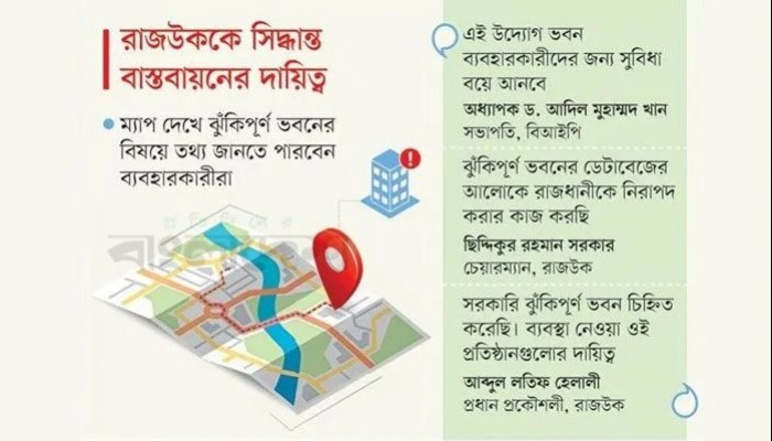 রাজধানীর ‘দাগি’ ভবন চেনাবে গুগল ম্যাপ