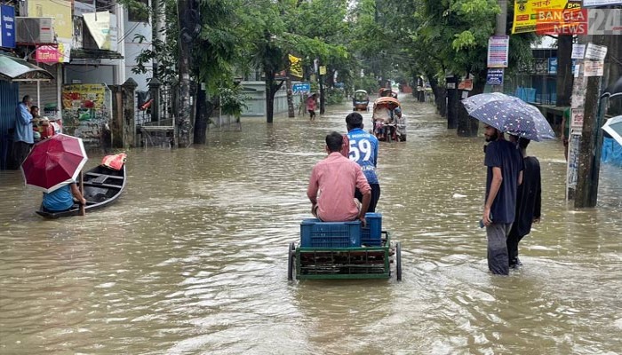 মুষলধারে বৃষ্টি, আবারও বন্যা সিলেটে
