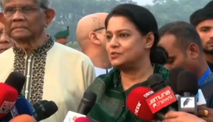 জনগণের আস্থা আনতে ঐকমত্যে না পৌঁছানোর উপায় নেই : উপদেষ্টা রিজওয়ানা