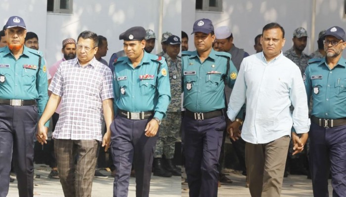 ট্রাইব্যুনালে হাজির মামুম-জিয়াউলসহ ১৩ জন