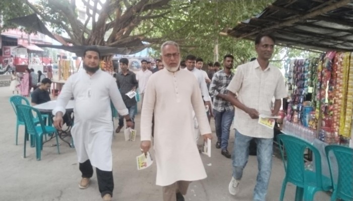 রাজশাহী মহানগর গনঅধিকার পরিষদের গন সংযোগ ও লিফলেট বিতরণ