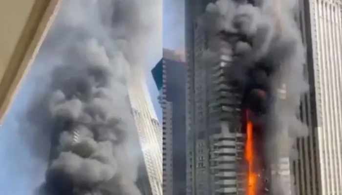 দুবাইয়ে ৬৭ তলা ভবনে ভয়াবহ আগুন