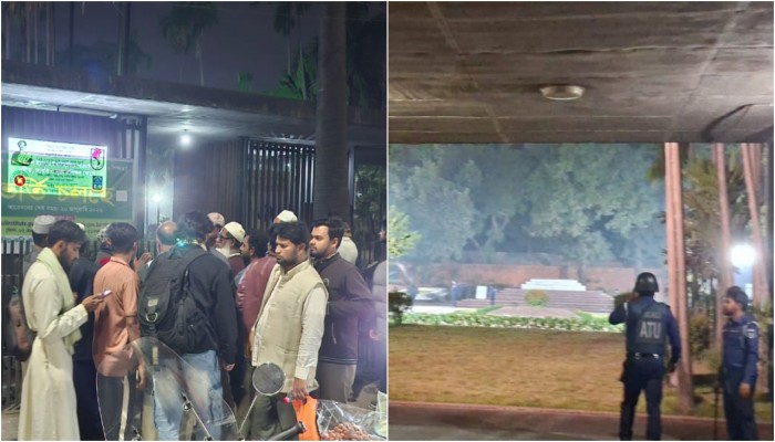 শহীদ হাদির কবর দেখতে মানুষের ভিড়, রাতেও থাকবে পুলিশ প্রহরা