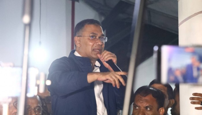 ধানের শীষে ভোট চেয়ে তারেক রহমানের নির্বাচনী প্রচার শুরু