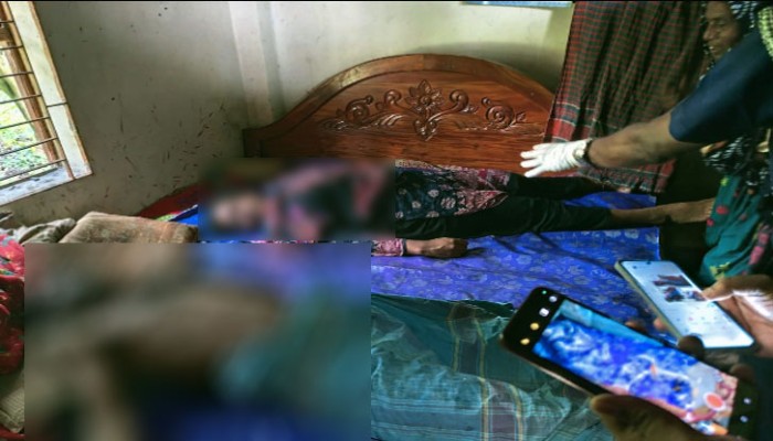 রাজশাহী বাঘা উপজেলায় একই বিছানায় স্বামী-স্ত্রীর মরদেহ উদ্ধার, তদন্তে পুলিশ।