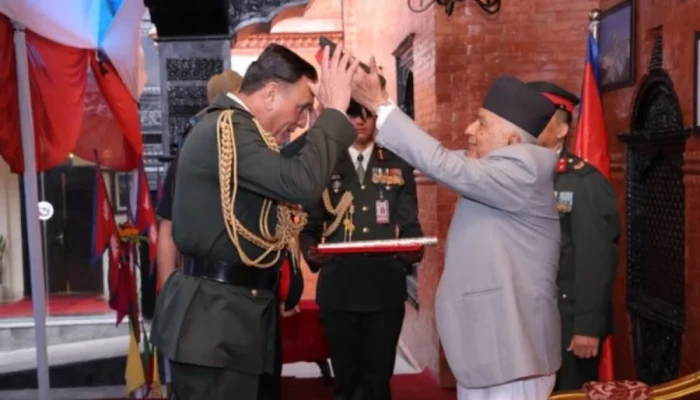 ভারতের সেনাপ্রধানকে সম্মানসূচক জেনারেল পদ দিল নেপাল