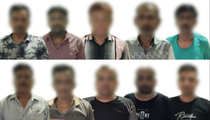 রাজশাহীতে পুলিশের অভিযানে ১০ জুয়াড়ি গ্রেপ্তার ও নগদ অর্থ উদ্ধার