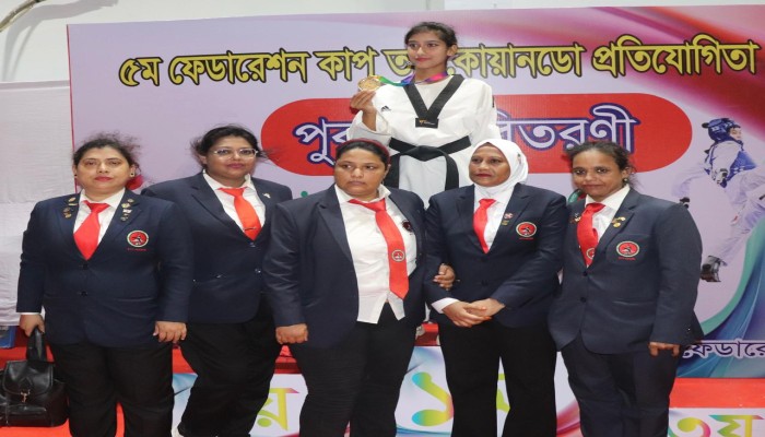 ৫ম ফেডারেশন কাপ তায়কোয়ানডোতে রাজশাহীর মারিনের জোড়া স্বর্ণ