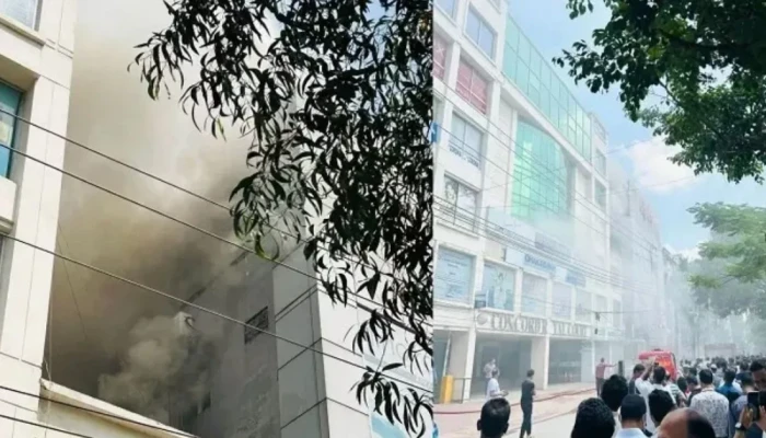 ধানমন্ডির এপেক্স ভবনে আগুন, নিয়ন্ত্রণে ফায়ার সার্ভিস