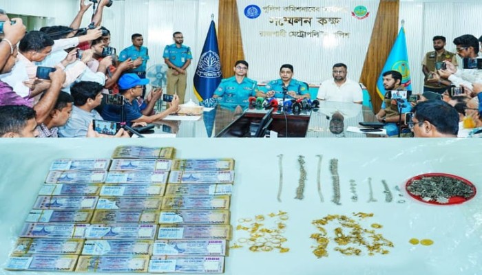রাজশাহী মহানগরীতে জুয়েলারি দোকানে চুরির ঘটনায় ৮জন গ্রেপ্তার, স্বর্ণ-রুপা ও নগদ টাকা উদ্ধার