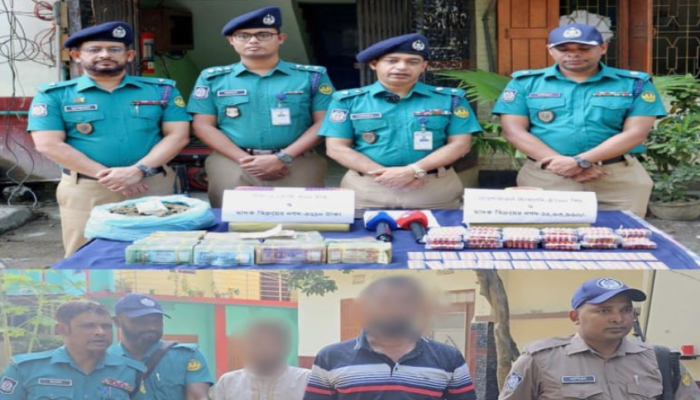 রাজশাহীতে ১১ লাখ টাকা ও বিপুল পরিমাণ মা`দ`ক`স`হ ২ মা`দ`ক কারবারি গ্রে`প্তা`র
